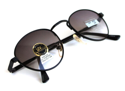 Gafas de sol para hombre y mujer True Vintage todo metal forma redonda aviador lentes negras - Imagen 9 de 24