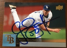 GRANT BALFOUR 2009 UPPER DECK AUTOGRAPHED SIGNED AUTO BASEBALL CARD 901 RAYS