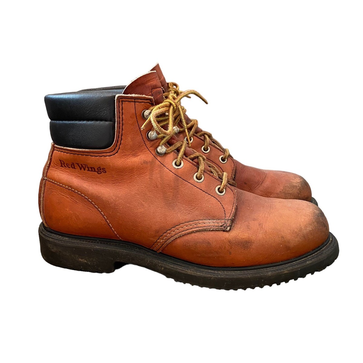 Vintage Red Wing SuperSole Boots Model 1607 Brown Leather Women
