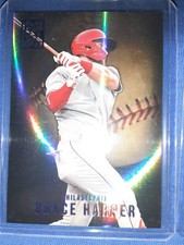 2022 Capstone Baseball Base #92 Bryce Harper  Philadelphia Phillies SILVER PRIZM
