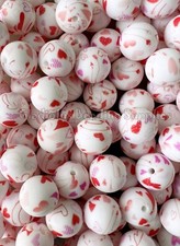 25Pcs 15mm Valentine Round Silicone Bead, Loose Beads, Silicone beads, Round