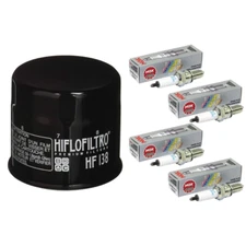 Suzuki 15-24 GSXR600 750 GSXS750 Tune Up Kit 4 NGK Iridium Plugs & Oil Filter