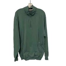 Cutter  Buck Green Quarter Zip Pullover Logo'd Large Pre-owned