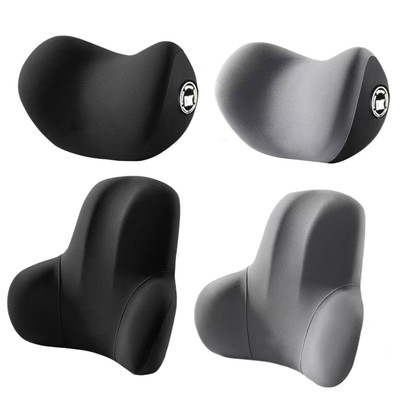 Car Seat Head Neck Rest Pillow Lumbar Support Waist Pillow Headrest Soft Cushion