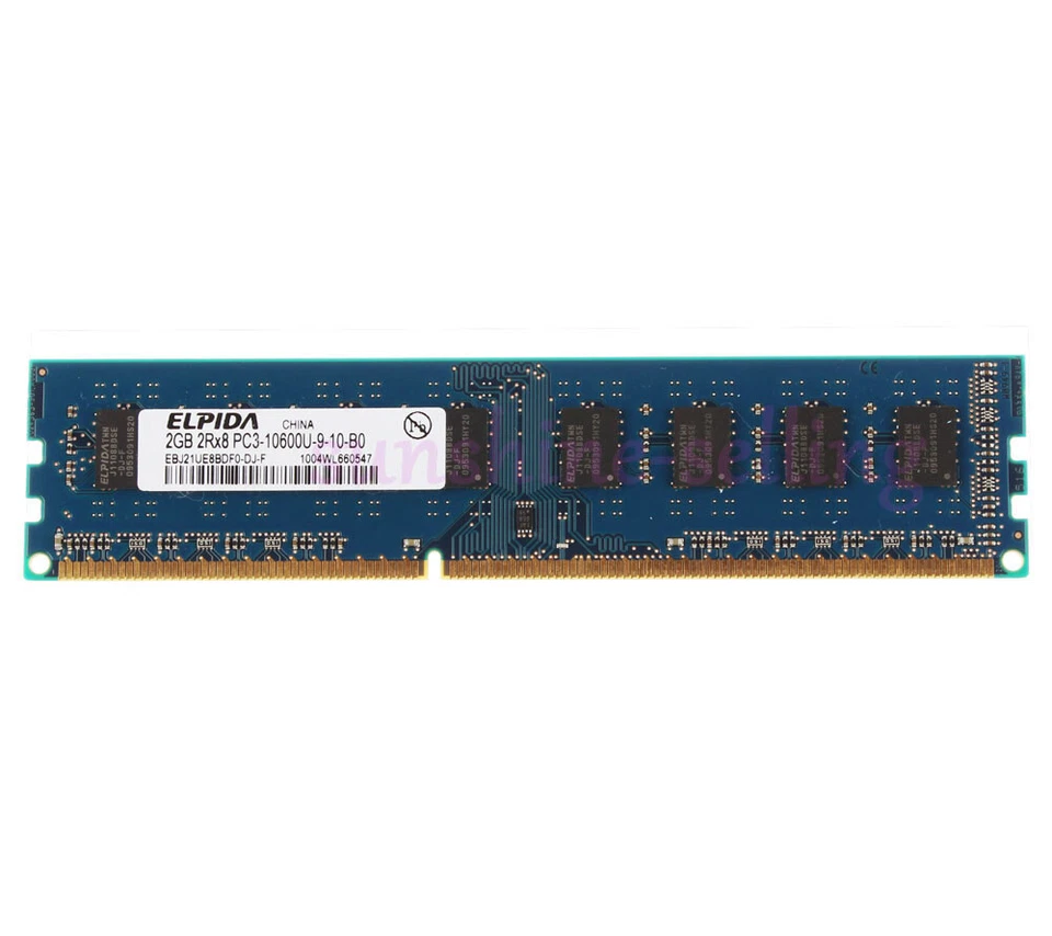 8GB 8 G Elpida 4X 2GB PC3-10600U DDR3 1333Mhz 240pin DIMM RAM Desktop Memory 2 G - Image 3 of 4