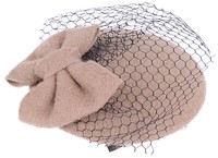 Cute 50S Anette Retro Schleifen Bow Headpiece Beige Pin Up Rockabilly