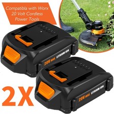 2PACK For WORX WA3525 20V Lithium Power share Battery for Trimmer, Hedge Trimmer