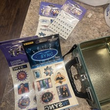 Official NSYNC Temporary Tattoo Sheets Tour Merchandise Unopened Sealed 2000