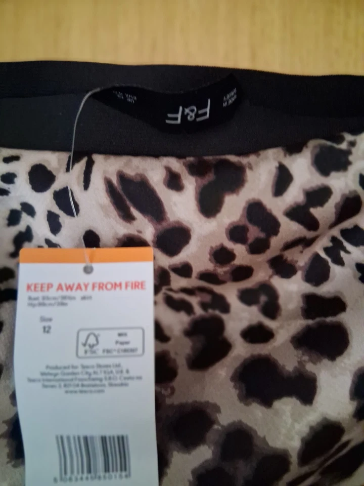 BNWT F&F Animal Print Midi Skirt, Size 12 - Image 3 of 4