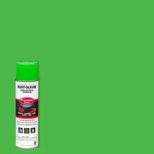Rust-Oleum 203032 Fluorescent Green Semi-Gloss Marking Paint 17 oz. (Pack of 6)