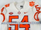 2017-22 Clemson Tigers #54 Game Issued Pos Used White Jersey Football NP R 42 97 — photo 3