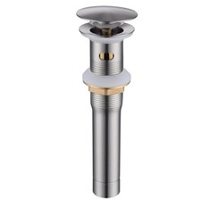 Brushed Nickel Bathroom Sink Drain Kit with Overflow, Pop Up Drain Kit Stainl...