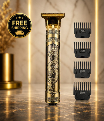 Cordless T9 Dragon Hair Trimmer T-Blade Barber Clipper Beard Cutter Men