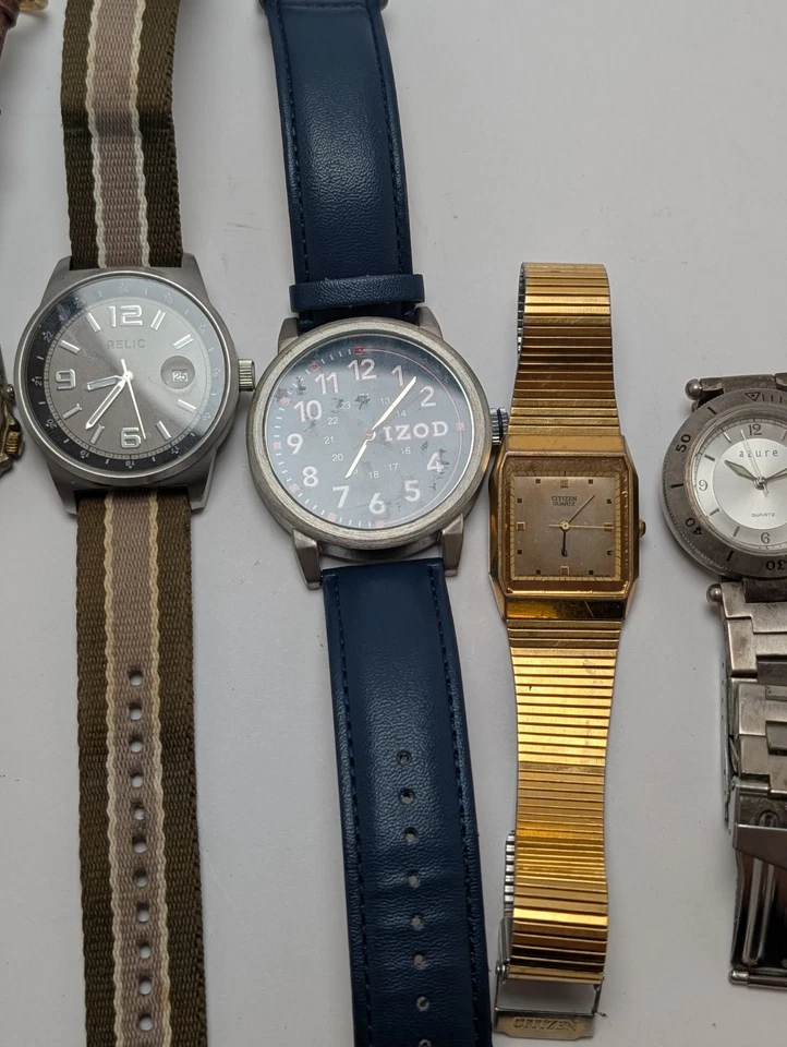 Lote de relógios vintage – Disney Mickey, Relíquia, IZOD, Citizen, Kenneth Cole + Mais - Imagem 3 de 4