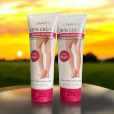 2PK  - reSHAPE Varicose Vein Cream Arnica Horse Chestnut Skin Care Use Daily 8oz