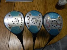 Vintage RH Ben Hogan Dura Ply Womens Golf Clubs Wood Set