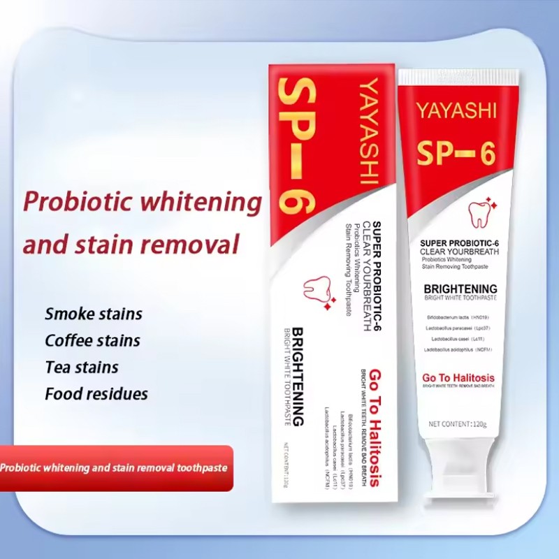 2Pcs Super Probiotic SP-6 Toothpaste, Probiotics Bright White Toothpaste, Sp 6