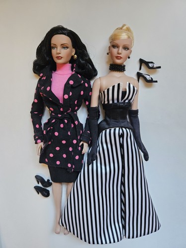 TONNER DOLL SYDNEY 3 tenues dont une robe noir et blanc JOETAÏ