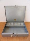 Vintage CURMANCO Metal Money Lock Box No Key
