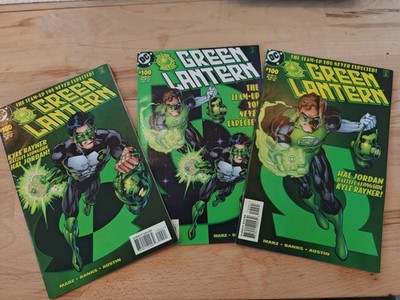 Green Lantern #100 Variant Set 3 Hefte DC 1998 Hal Jordan Kyle Rayner Lot Pack
