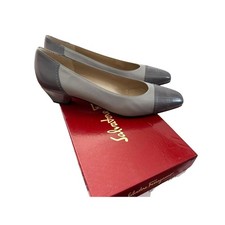 Salvatore Ferragamo Two Tone Grey Pumps Size: 6.5 AA New In Box Italy