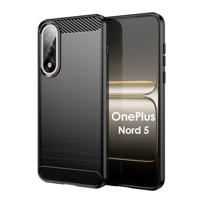 Hülle für OnePlus Nord 5 Carbon Outdoor Bumper Case Cover Handy Tasche TPU