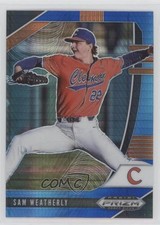 2020 Panini Prizm Draft Picks Blue & Carolina Hyper Sam Weatherly #PDP81 2qw