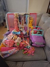 Barbie Wardrobe,jeep,dolls,loads of clothes and Accessories