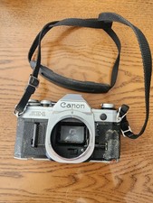 Canon AE-1 35mm Film Camera Body Black Silver with Strap Included