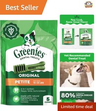 Natural Veterinary-Approved Greenies - 3oz Petite Dental Treats for Small Dogs