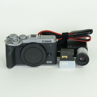 Canon EOS M6 Mark II Mirrorless Camera Body Silver with Electronic Viewfinder