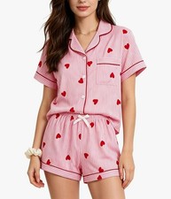 Size L Pajamas For Women Set 2 Piece Summer Pajama Sets Cute Pjs Lounge Matching