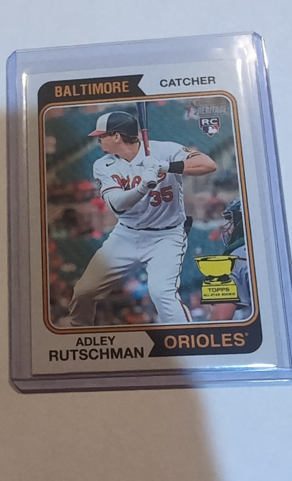 2023 Topps Heritage - Nickname Variation Adley Rutschman #7 (RC)