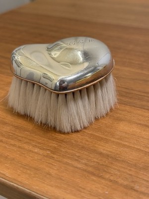 Tiffany & Co. Vintage Sterling Silver Heart Baby Brush