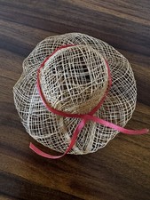 Vintage Lace, Ribbons  Pearls Hat Victorian Style