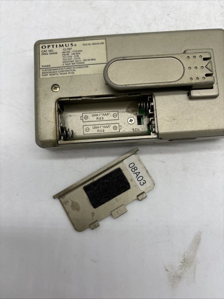 Vintage Optimus Sound Weather Stereo Receiver Radio 12-797 AM/FM/TV/WX TESTED - Image 4 of 4