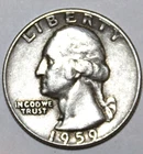 1959-P Washington Quarter - Extra Fine - #1545EA