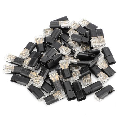 50pcs 18-22 AWG Electrical Wire Connectors Plug in Type with Locking Mechanism