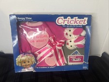 Playmates Cricket doll 1986 Cricket Talking Doll with Accessories and Cassette