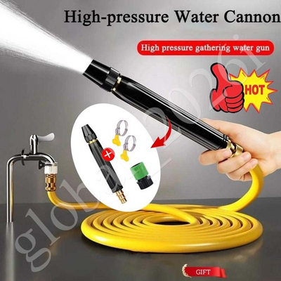 #ad Larnto High Pressure Hose Nozzle Water Gun for Car Wash Garden Pressure Booster $10.99