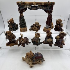 Boyds Bears  Friends The Bearstone Nativity Series Set With 9 Figures