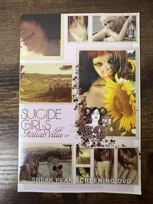SUICIDE GIRLS Italian Villa (DVD, 2006) Promo Demo Screener Brand New Rare HTF