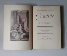 Voltaire CANDIDE or OPTIMISM 1939 ILLUST. HC VGC Nonesuch Press London Ex Con
