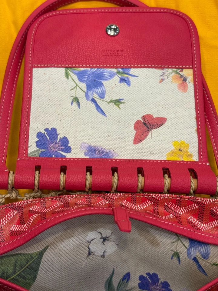 BOLSO DE MALLA GOYARD ALIGRE EDICIÓN LIMITADA 2025 NUEVO FUCSIA TRENZADO A MANO Foto 3 de 4