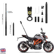 Motorcycle Bike Selfie Stick Handlebar Mount Camera Bracket For GoPro Insta360