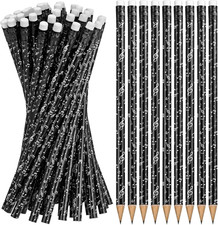 48 Pieces Music Pencils Music Note Pencil Music Pencils for Students Bulk round