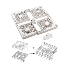 Mustee 86.500 Durastall Extended Base Kit in White