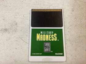 Military Madness (TurboGrafx-16, 1989) CIB Manual Teste