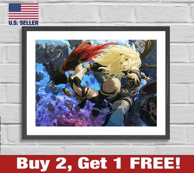 Gravity Rush Poster 18'' x 24'' Print  Anime Game Room Wall Art
