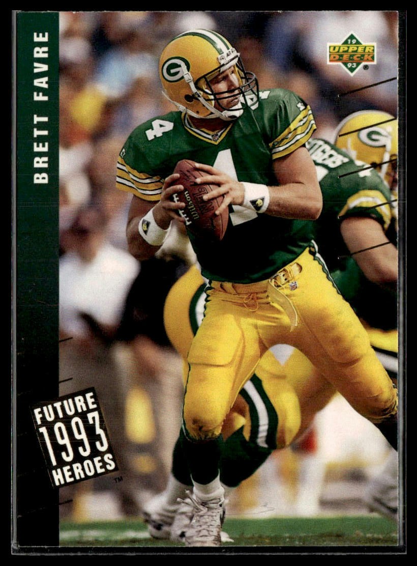 Brett Favre #44 (Football Cards 1993 Upper Deck Future Heroes) — is it worth grading?